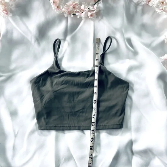 Olive Green Spaghetti Strap Tank Top - Picture 5 of 8